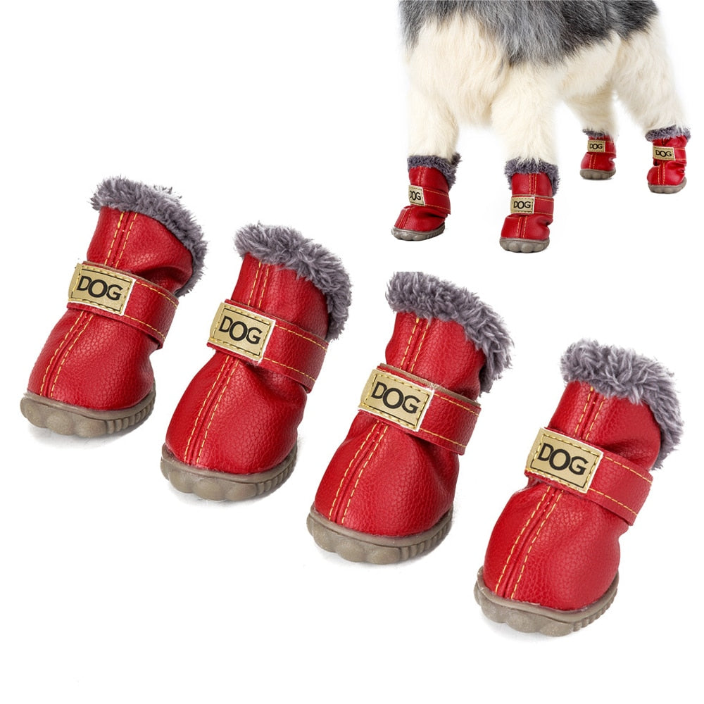 Dog Australia Waterproof Fleece-Lined Warm Dog Snow Boots