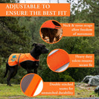Reflective Dog Vest Hi-Vis S Size 27.5 in Chest x 19 in Neck Orange