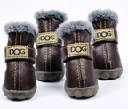 Dog Australia Waterproof Fleece-Lined Warm Dog Snow Boots