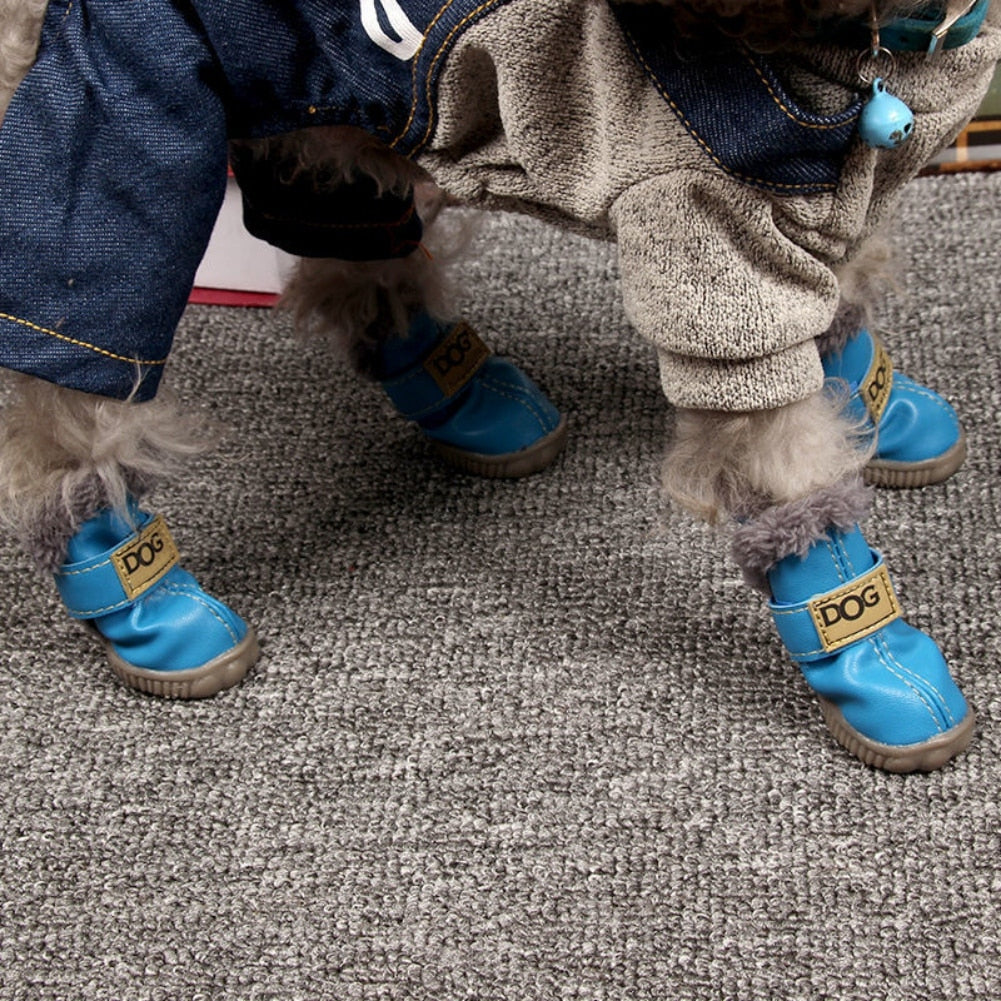 Dog Australia Waterproof Fleece-Lined Warm Dog Snow Boots