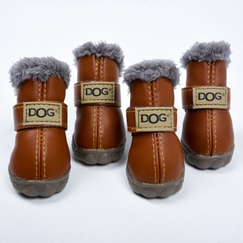 Dog Australia Waterproof Fleece-Lined Warm Dog Snow Boots