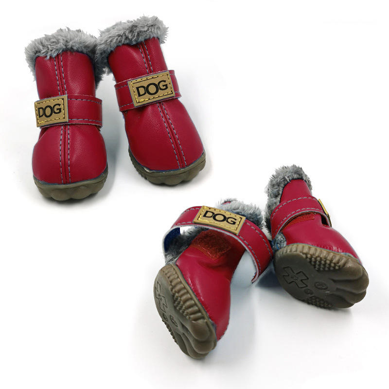 Dog Australia Waterproof Fleece-Lined Warm Dog Snow Boots