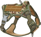 Tactical No-Pull Dog Harness – Reflective Training Vest with Handle