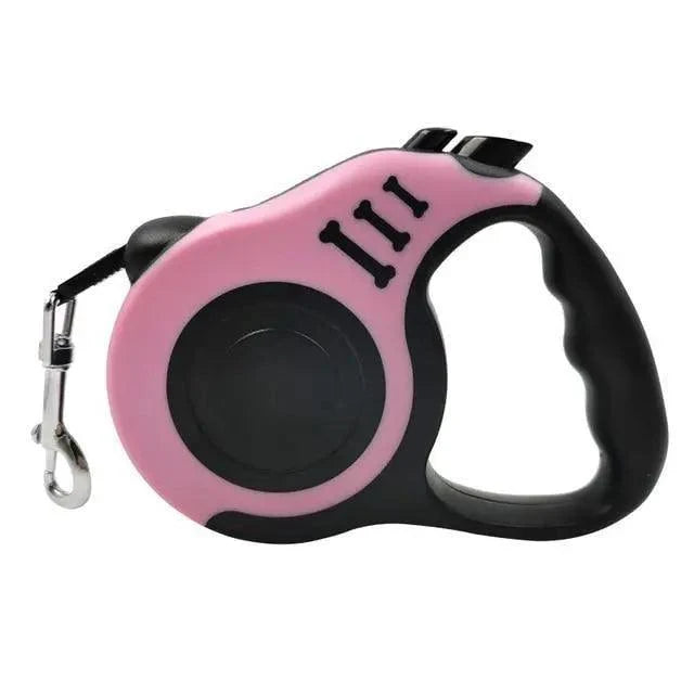 Durable Leash Automatic Retractable Nylon Dog Cat Lead Extension Puppy Automatic Telescopic Pet Leash Pet Tractor Small And Medium Dog Cat Traction Rope 360° Tangle Free Easy One Button Brake And Lock Running Lead For Dogs