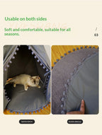 Foldable All-Season Pet Tent Bed For Cats & Dogs.