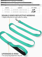 Reflective Pet Leash | Adjustable Polyester Lead Strap for Dogs and Cats